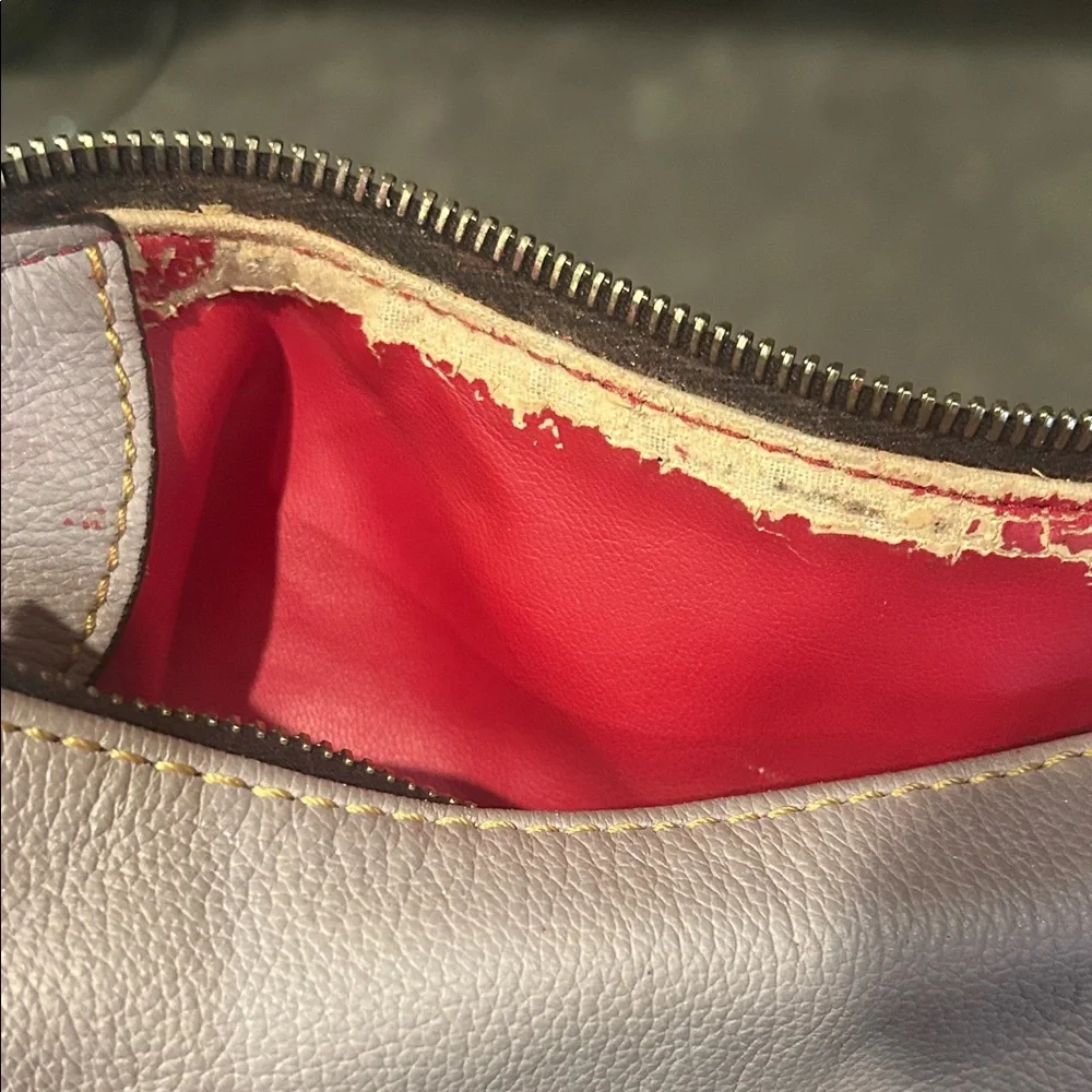 Dooney & Bourke Tan and Black Color block Sophie Hobo Bag